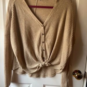 Urban outfitters button down tie sweater.